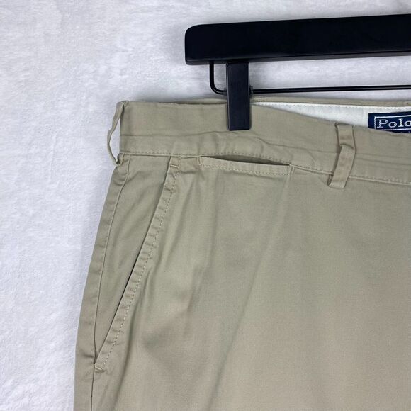 Ralph Lauren Pants Mens Size 36X30 Beige Straight Leg Flat Front 100% Cotton - Picture 5 of 15